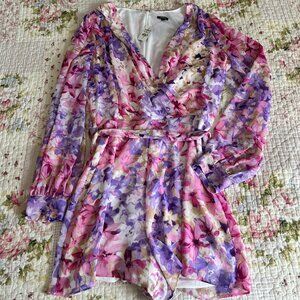 Purple Multi-Color Express Romper